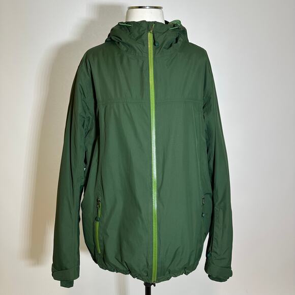 Lands End Green Insulated Primaloft Winter Coat Mens Size Medium M 38-40 Skiing - Picture 1 of 14